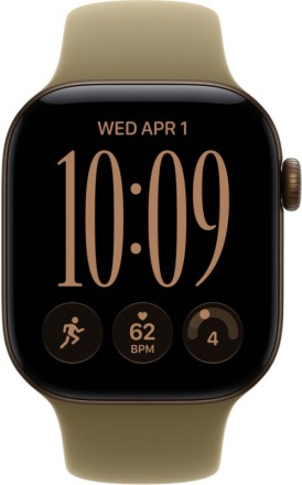 Умные часы Apple Watch Series 12, GPS, 46 mm, Sport Band (Dark Bronze/Olive), размер M/L