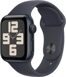 Apple Watch SE 2, 40 мм спортивный ремешок (темная ночь)