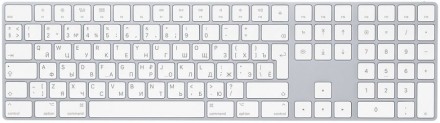 Клавиатура Apple Magic Keyboard 2 с цифровой панелью белая
